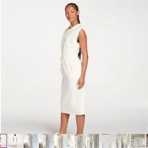 Calia Extended Shoulder Midi Sweatshirt Dress, Size XL